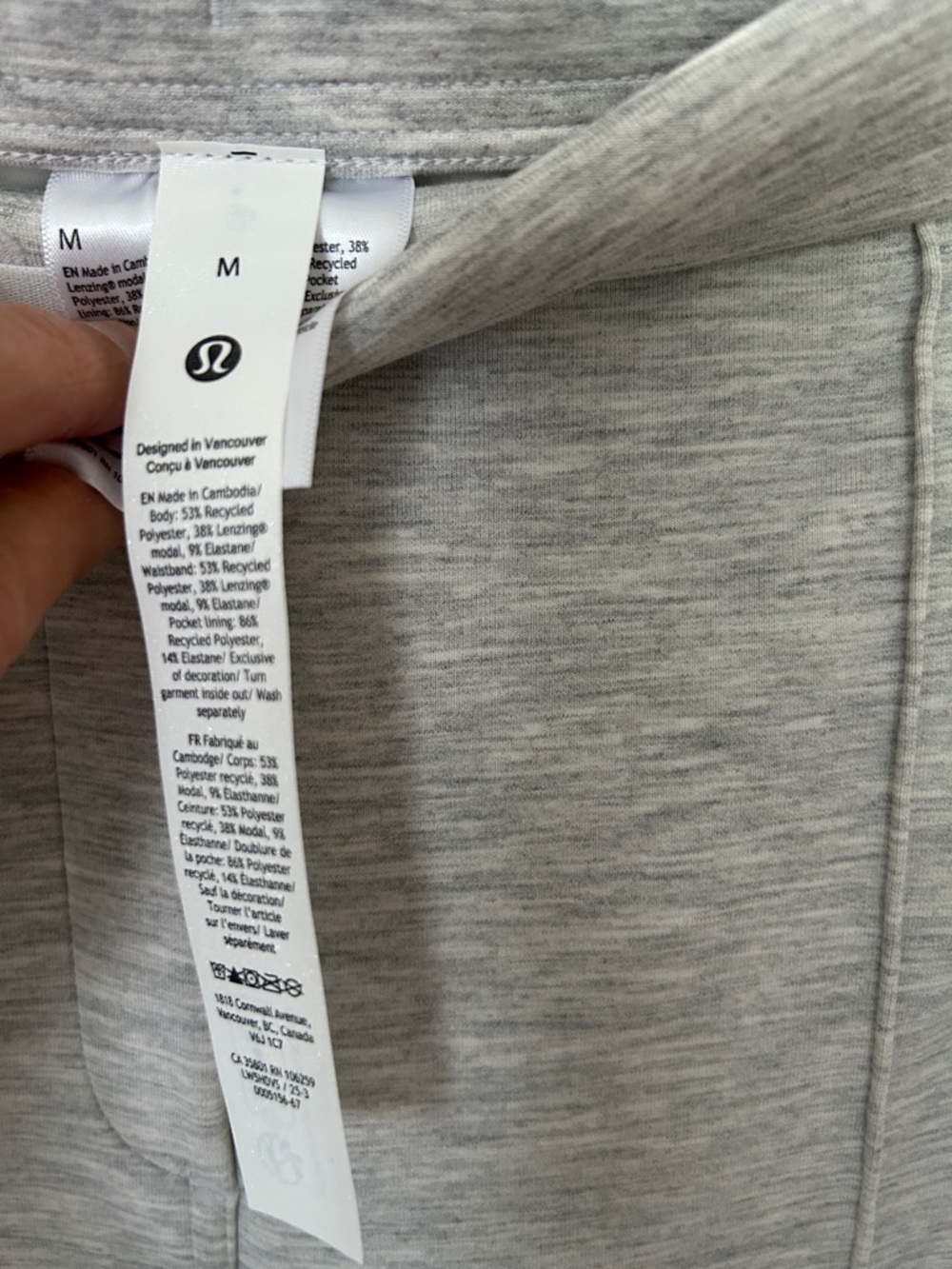lululemon athletica Light Heather Gray Wide-Leg Pants - Picture 2 of 9